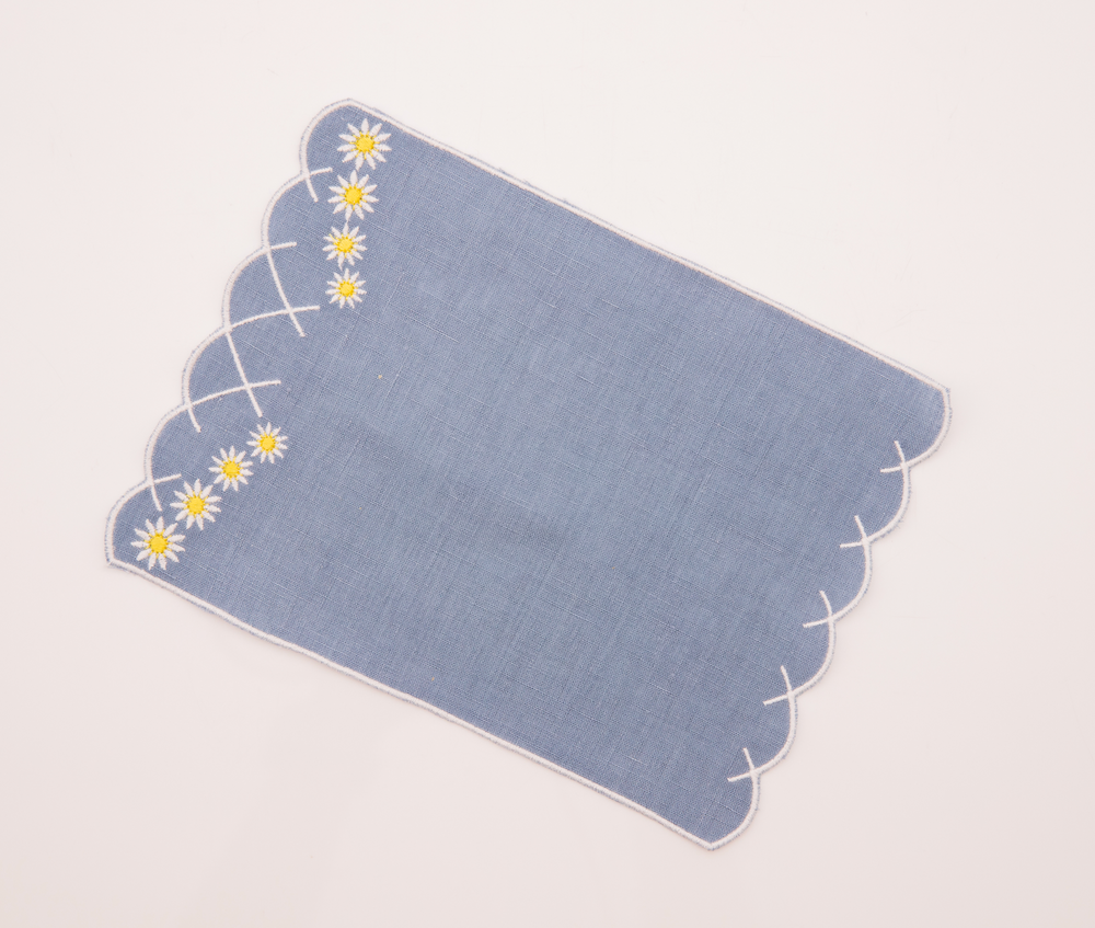 Daisy Aperitivo Cocktail Napkin in Blue, Set of 4
