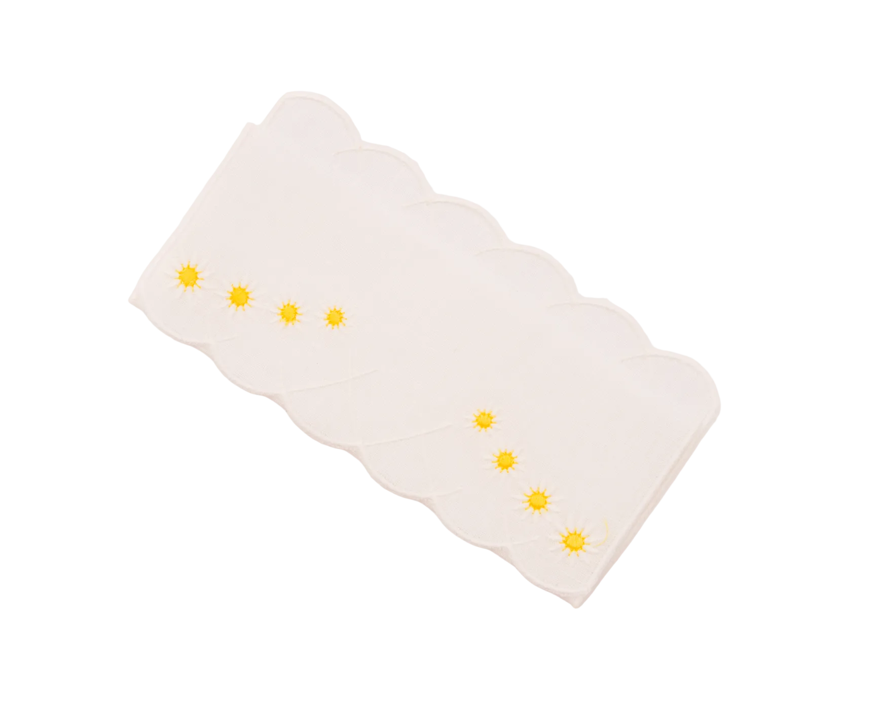 Daisy Aperitivo Cocktail Napkin in White, Set of 4