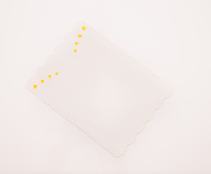 Daisy Aperitivo Cocktail Napkin in White, Set of 4