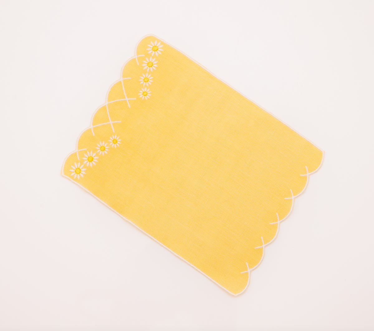 Daisy Aperitivo Cocktail Napkin in Yellow, Set of 4