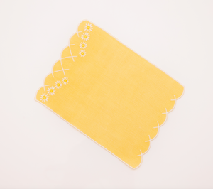 Daisy Aperitivo Cocktail Napkin in Yellow, Set of 4