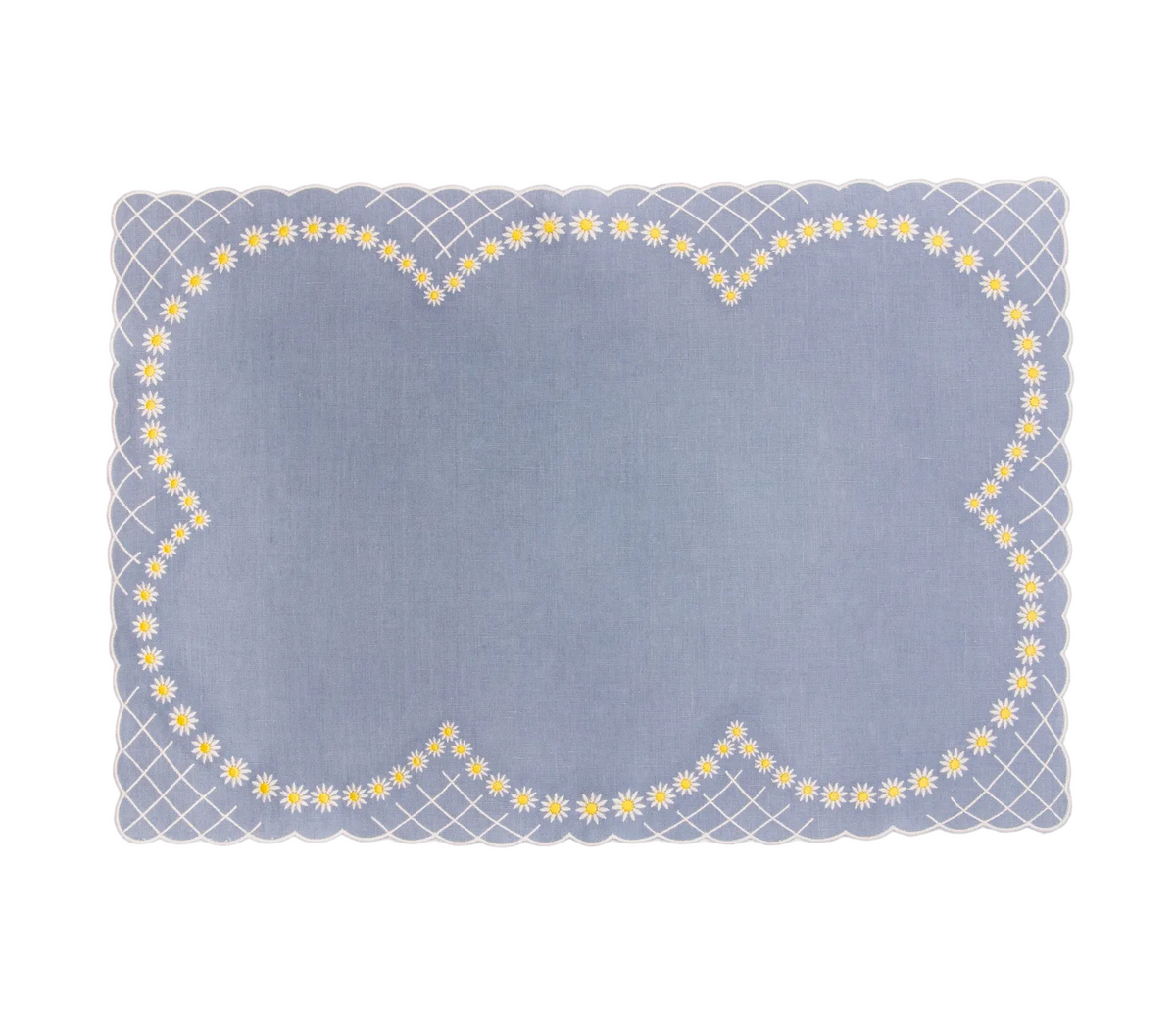 Daisy Placemat in Blue