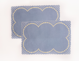 Daisy Placemat in Blue
