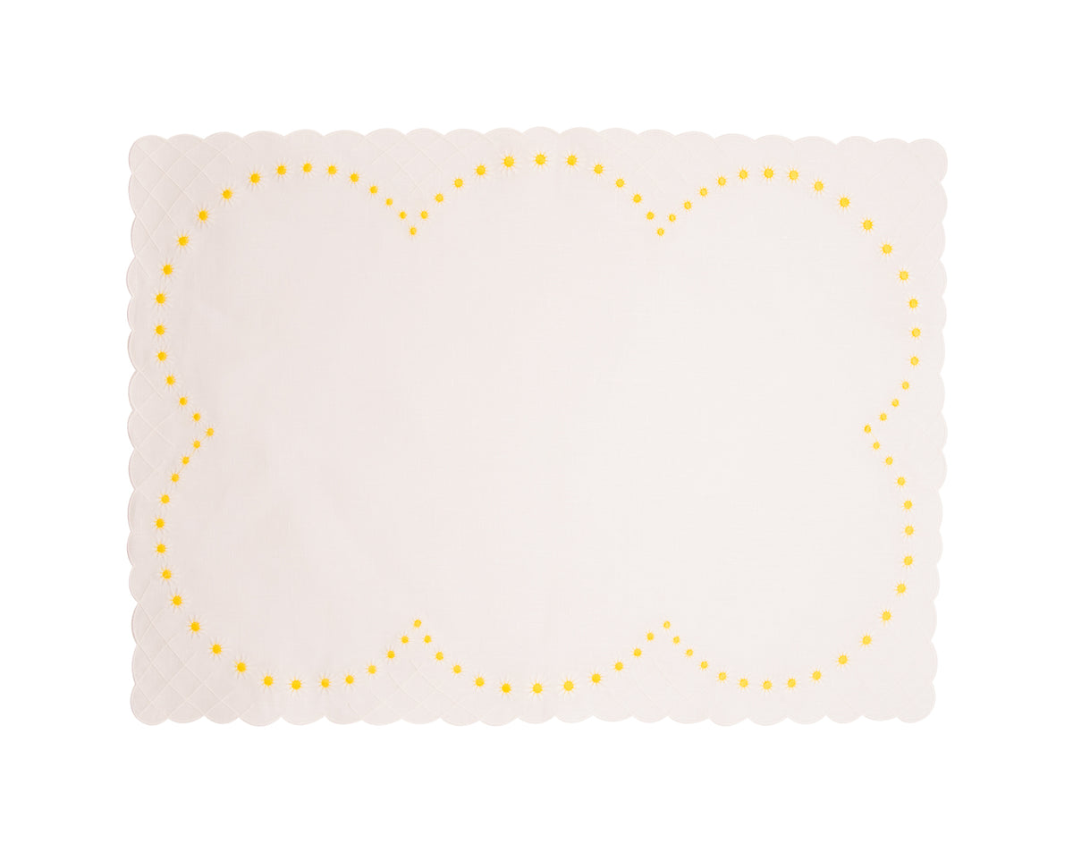 Daisy Placemat in White