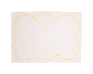 Daisy Placemat in White