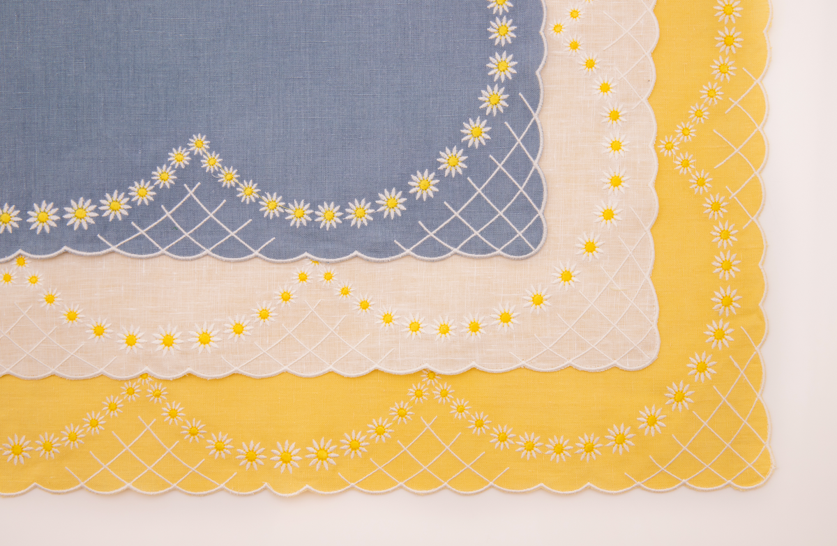 Daisy Placemat in White