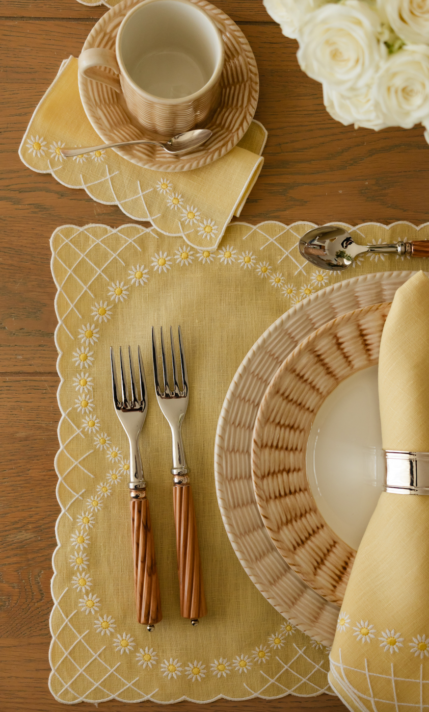 Daisy Placemat in Yellow