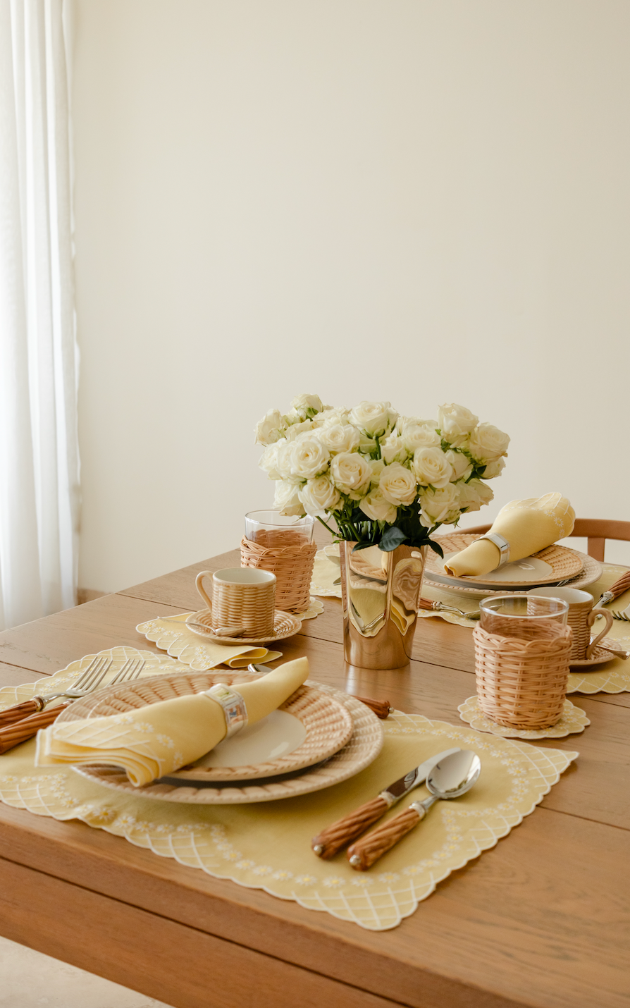 Daisy Placemat in Yellow