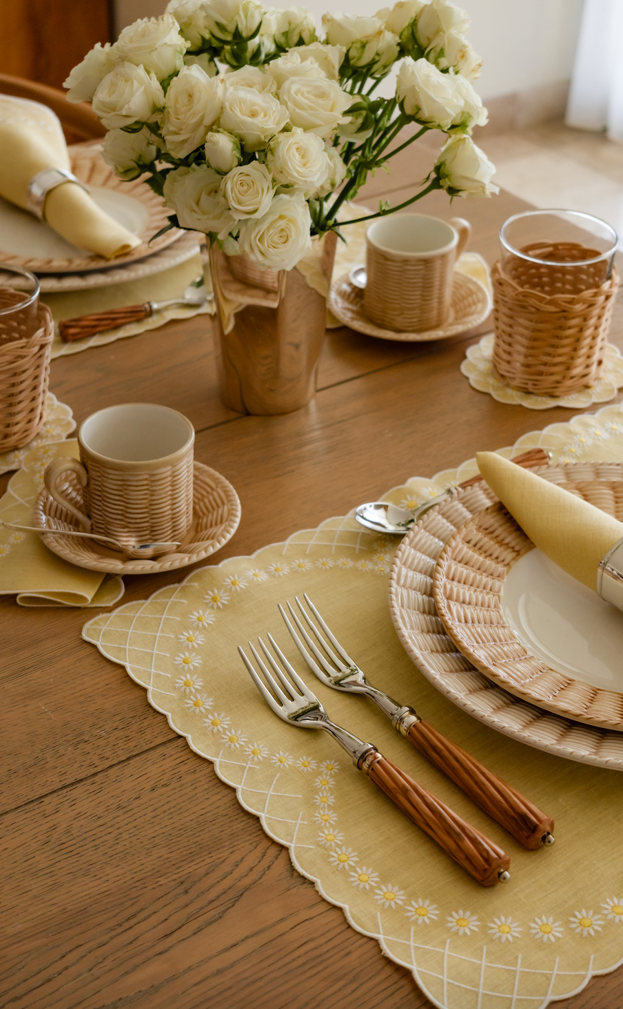 Daisy Placemat in Yellow
