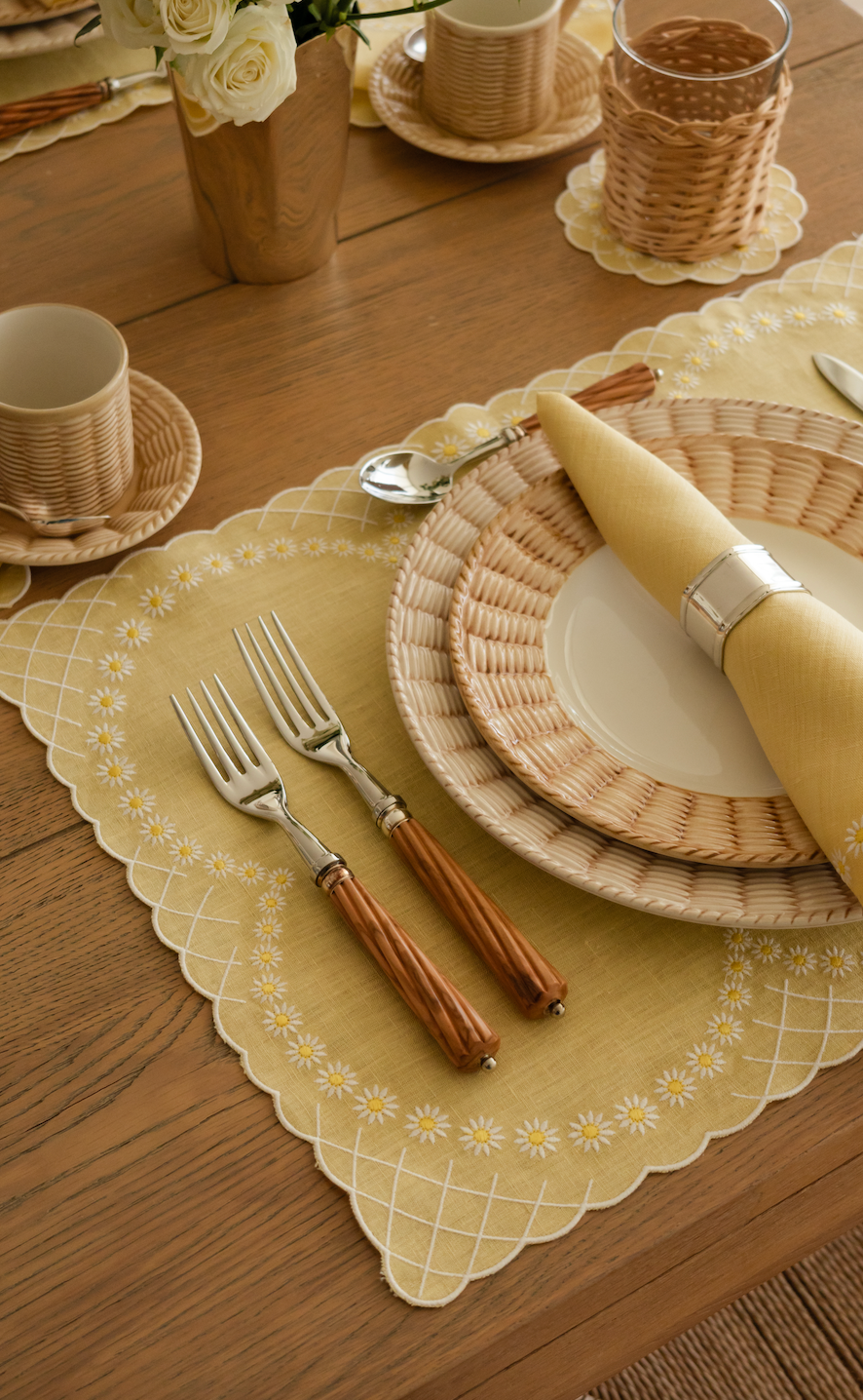 Daisy Placemat in Yellow