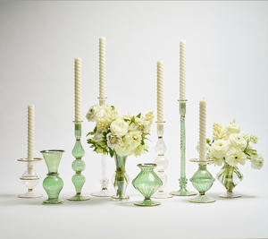 Braid Candle Holder in Green