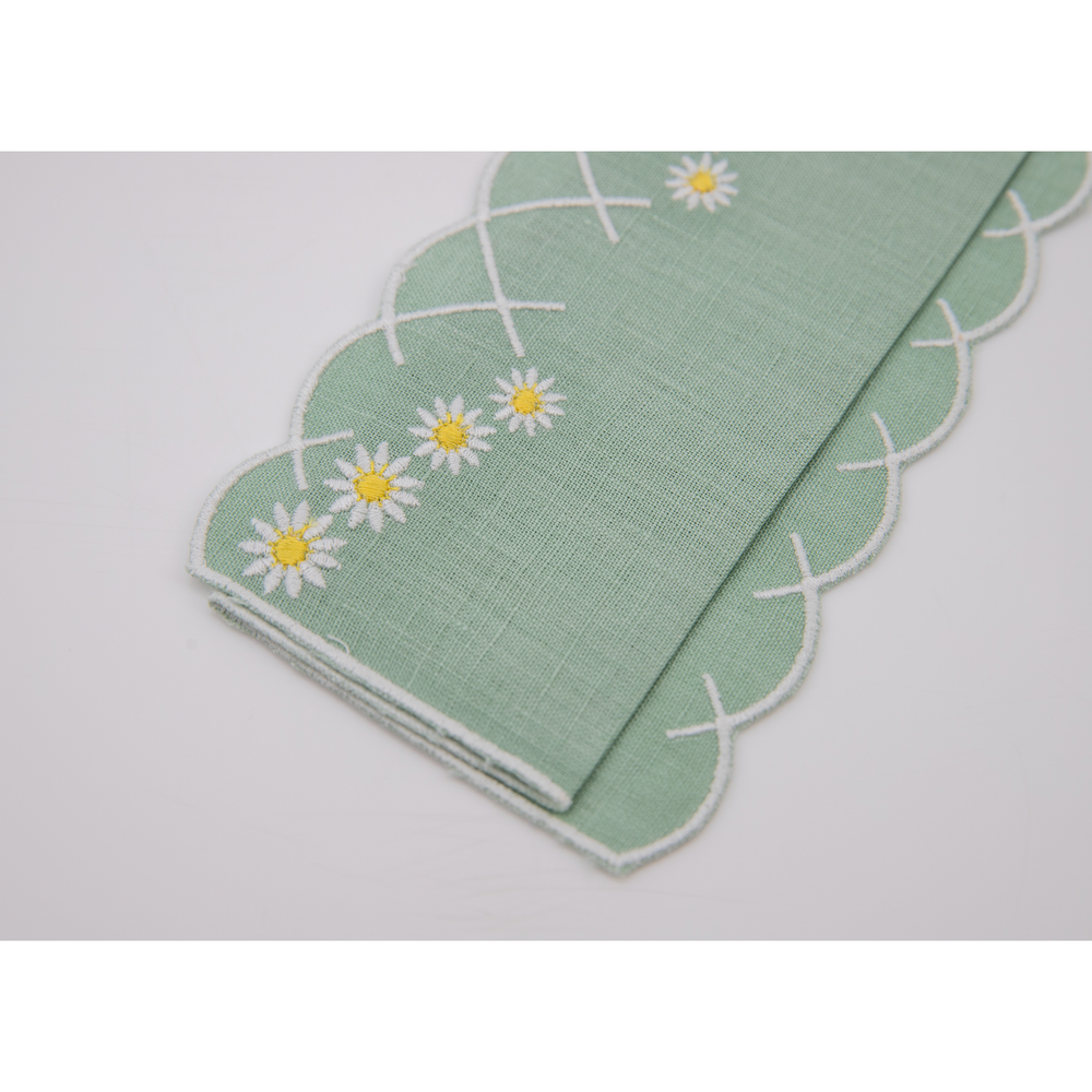 Daisy Aperitivo Napkin in Celadon, Set of 4