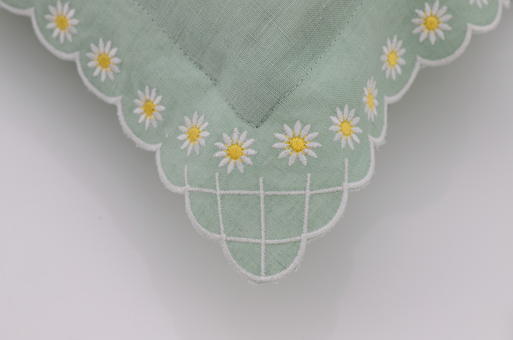 Daisy Boudoir Sham in Celadon
