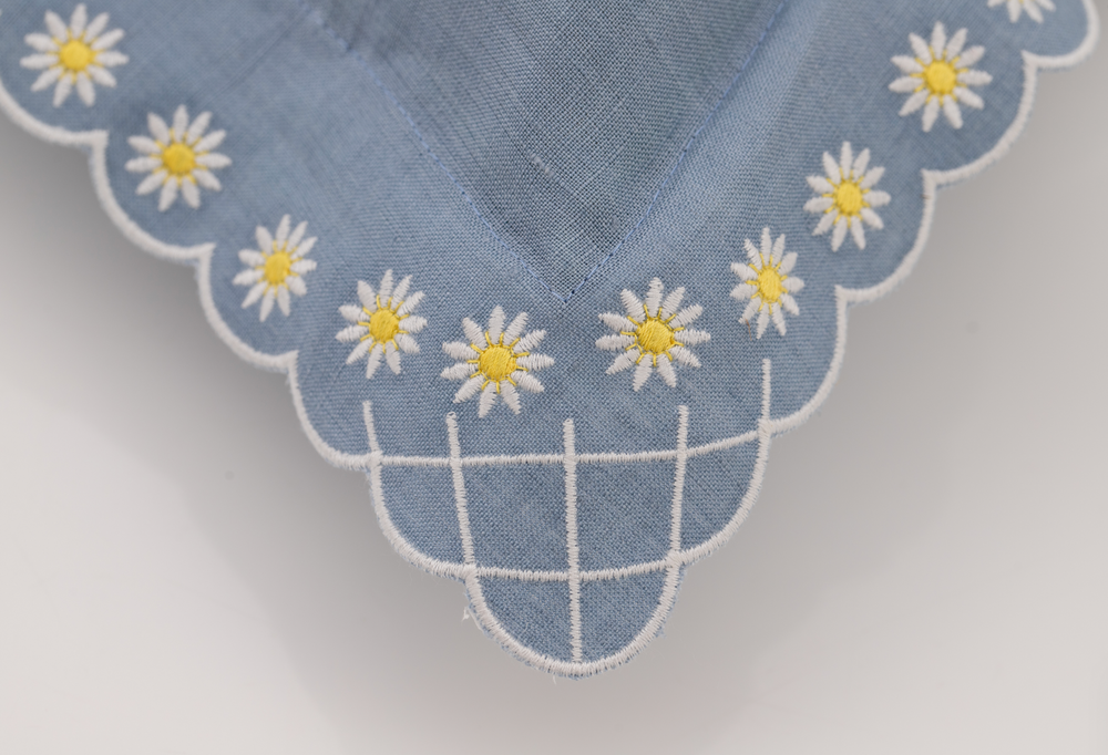 Daisy Boudoir Sham in Blue