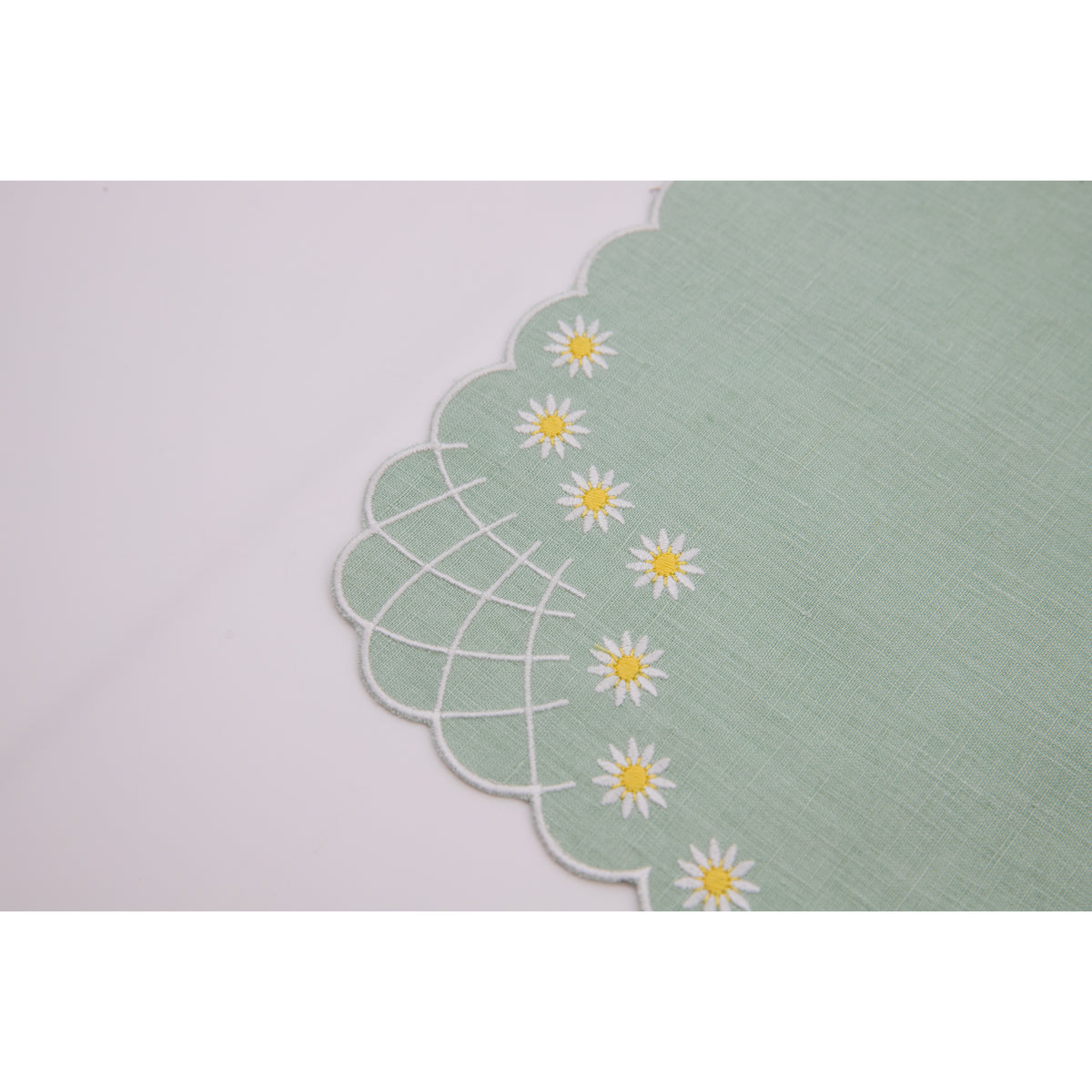 Daisy Bib in Celadon