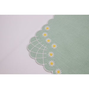 Daisy Bib in Celadon