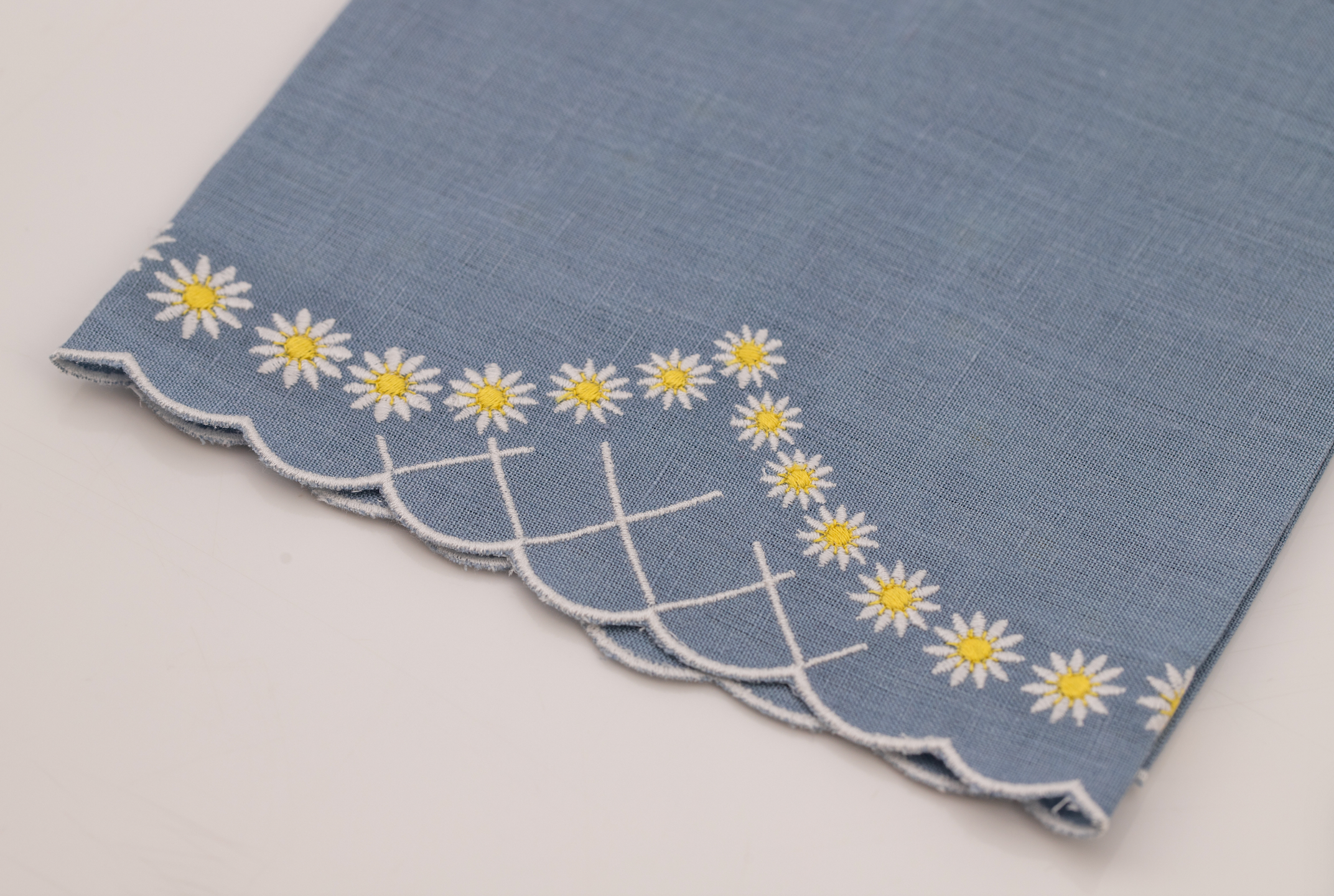 Daisy Guest Towel in Blue