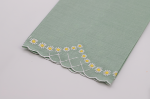 Daisy Guest Towel in Celadon