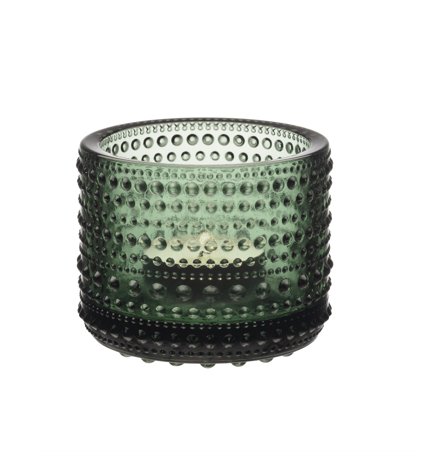 Kastehelmi Tealight Candleholder 2.52" Pine Green