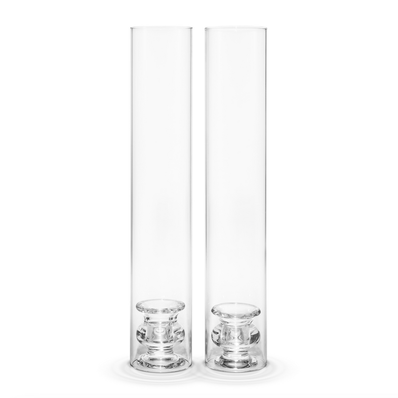 Sancia Taper Holder with Sleeve in Clear Rim, Set of 2