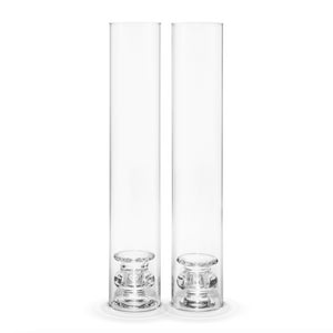 Sancia Taper Holder with Sleeve in Clear Rim, Set of 2