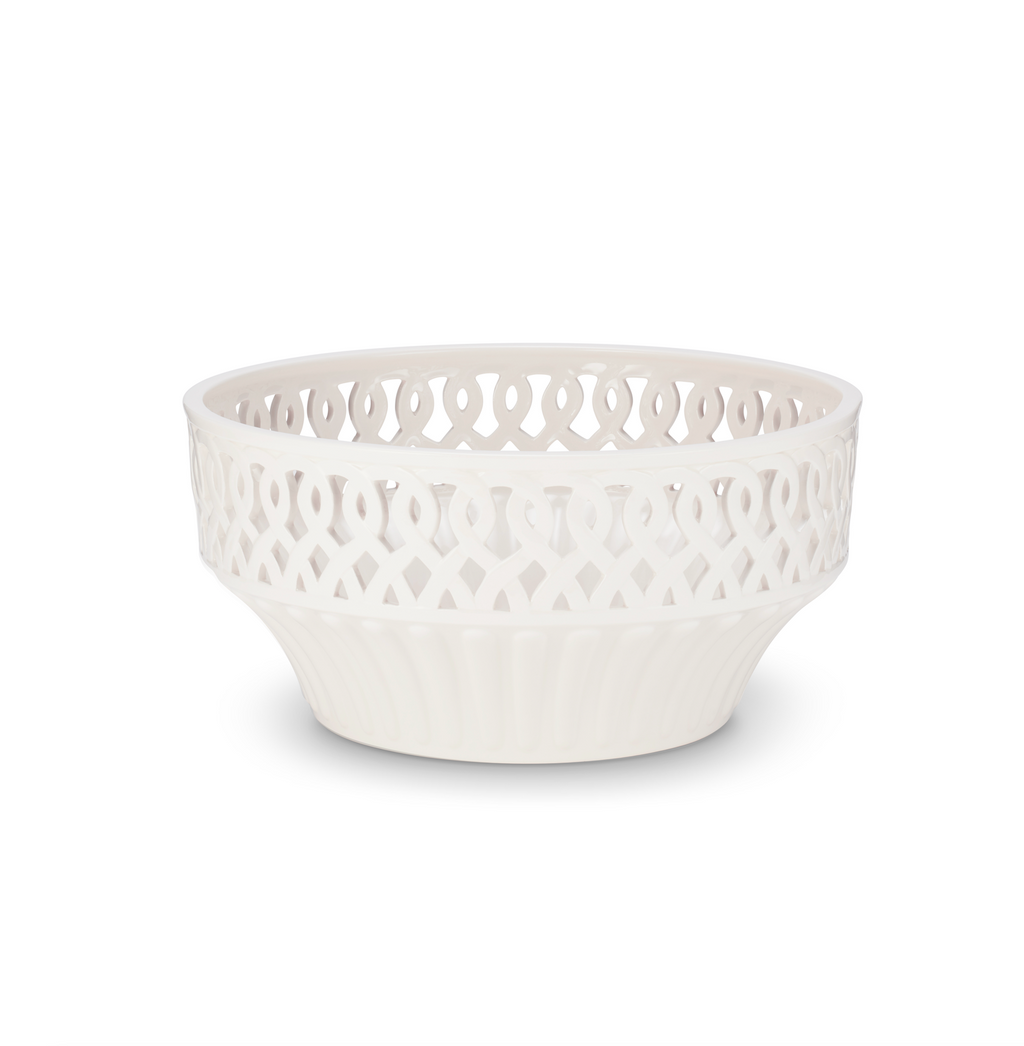 Paulette Fruit Bowl in Cream