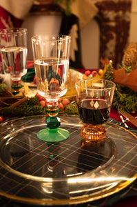 Christmas Tree Napkin and Tartan Vidro Placemat, Set of 2