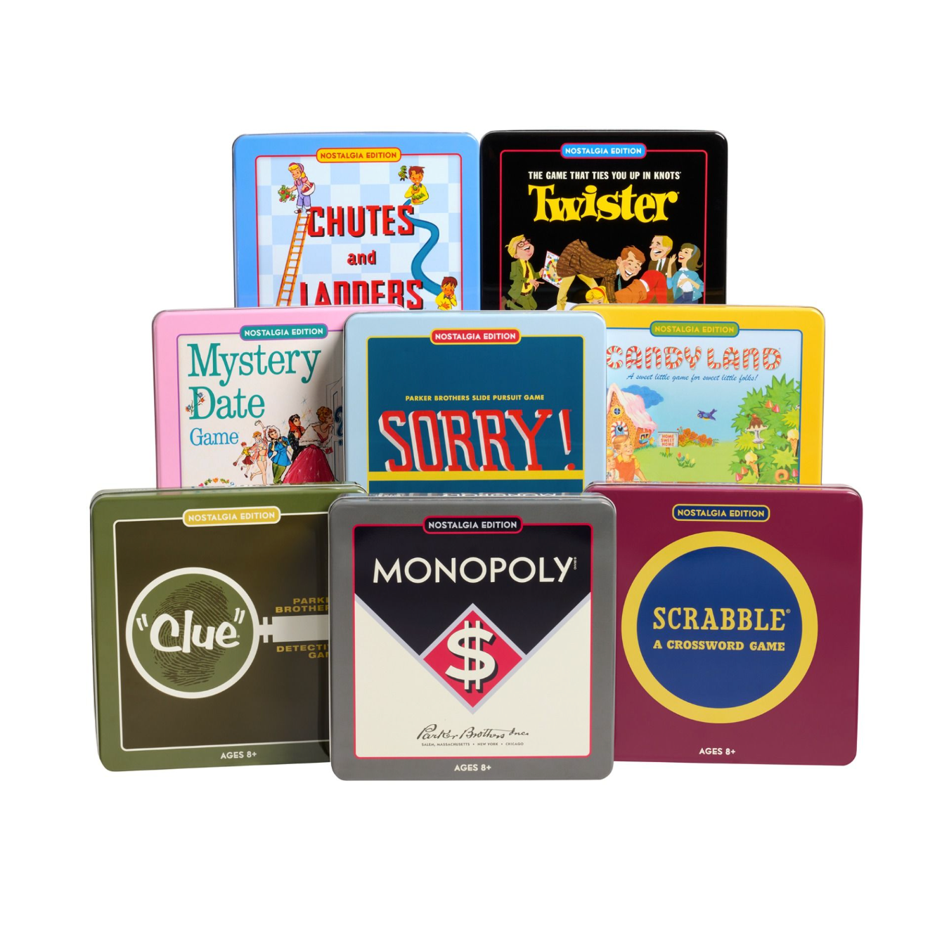 Nostalgia Tins, Pack of 8