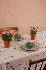 Viola Linen Tablecloth