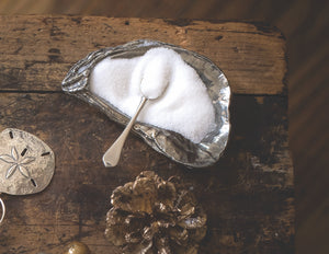 Oyster Salt Cellar & Spoon Set