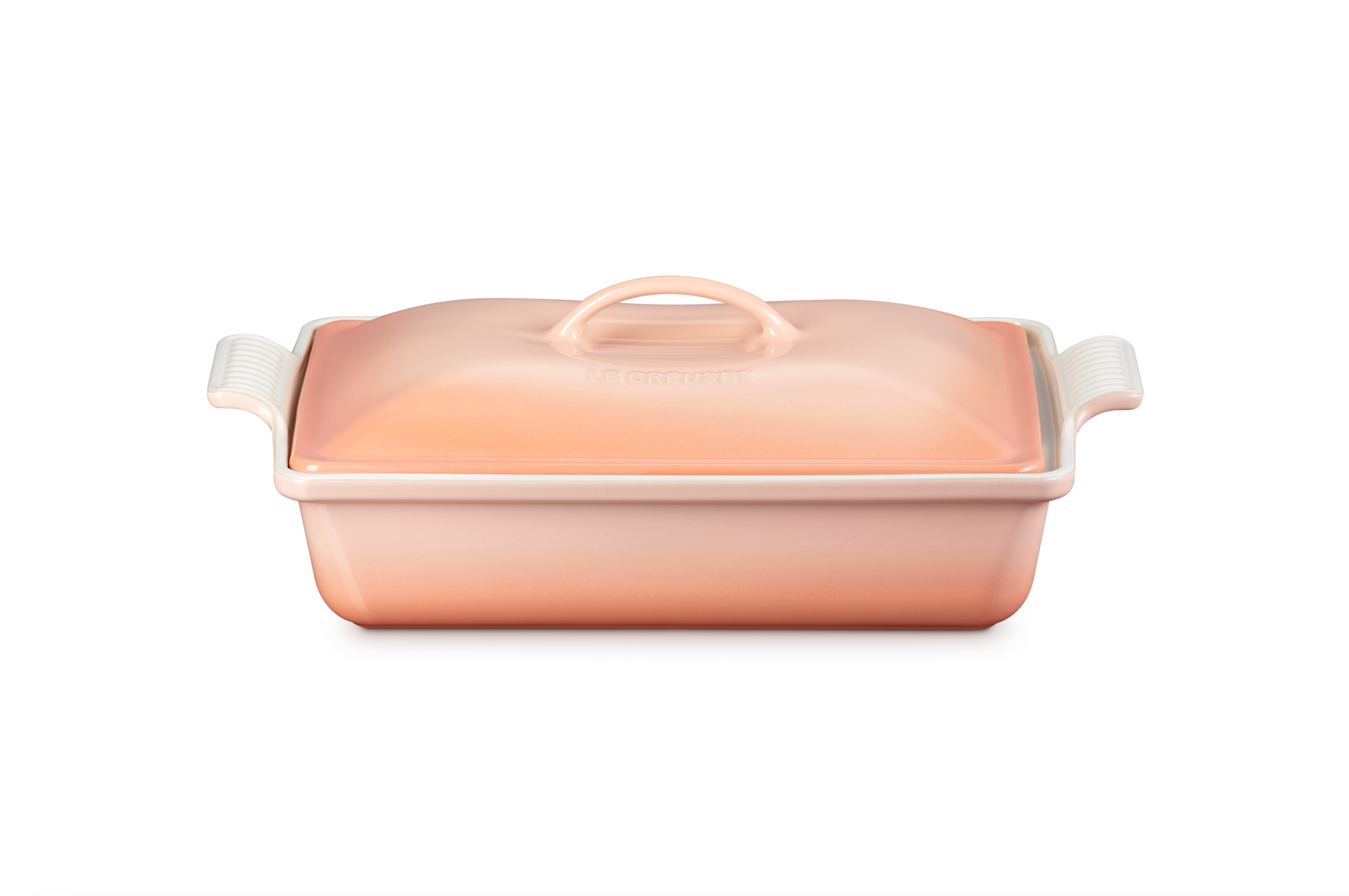 Heritage Covered Rectangular Casserole in Peche