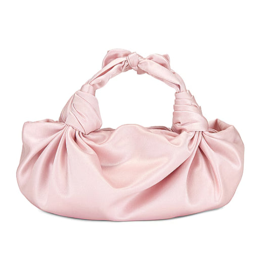 Blush NLA Silk Knot Bag