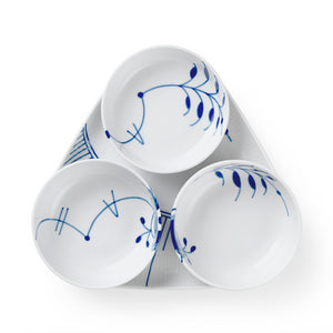 Blue Fluted Mega Serving Set 4Pc