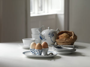 Blue Fluted Mega Egg Cup 2PK