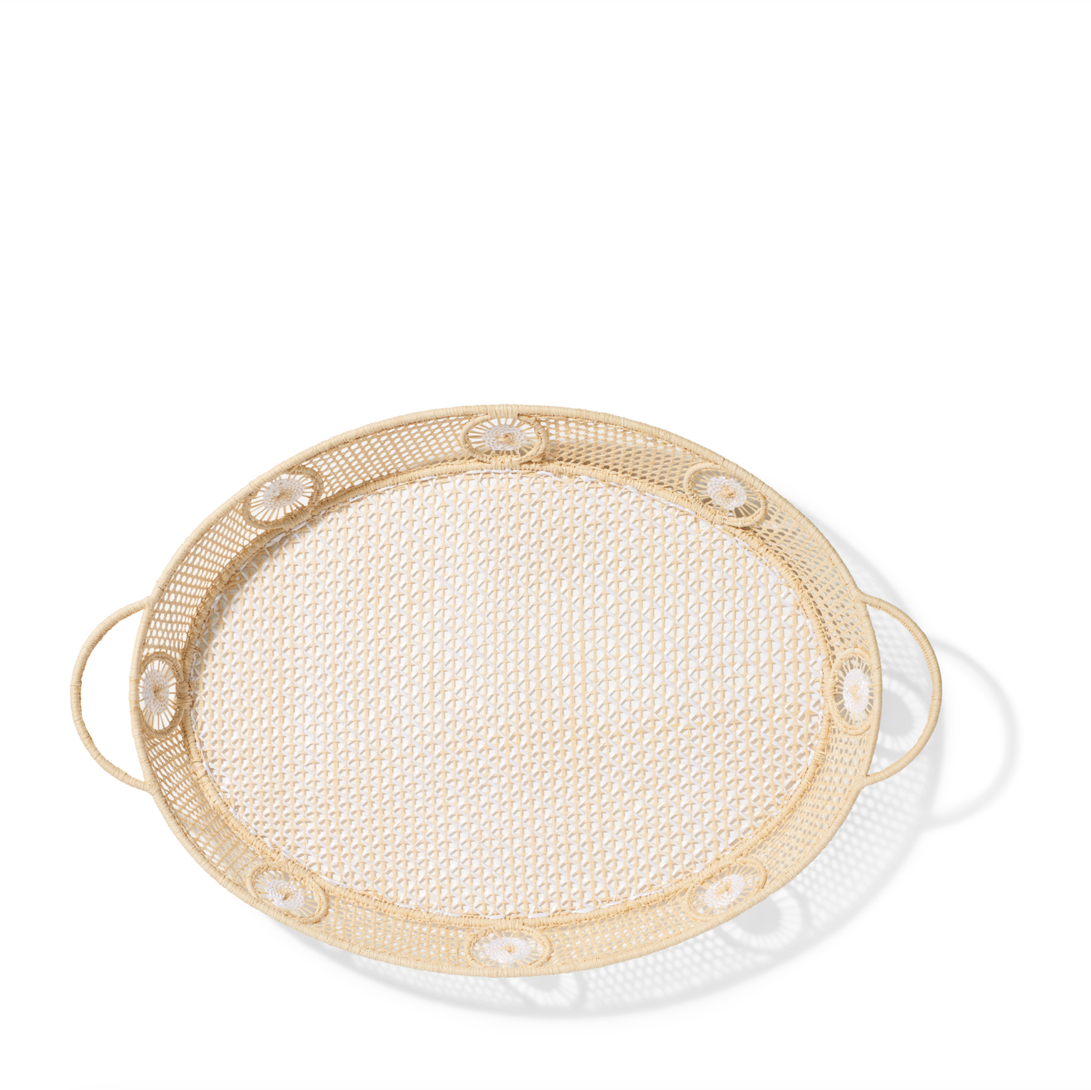Aerin Raffia Tray - Thumbnail 3