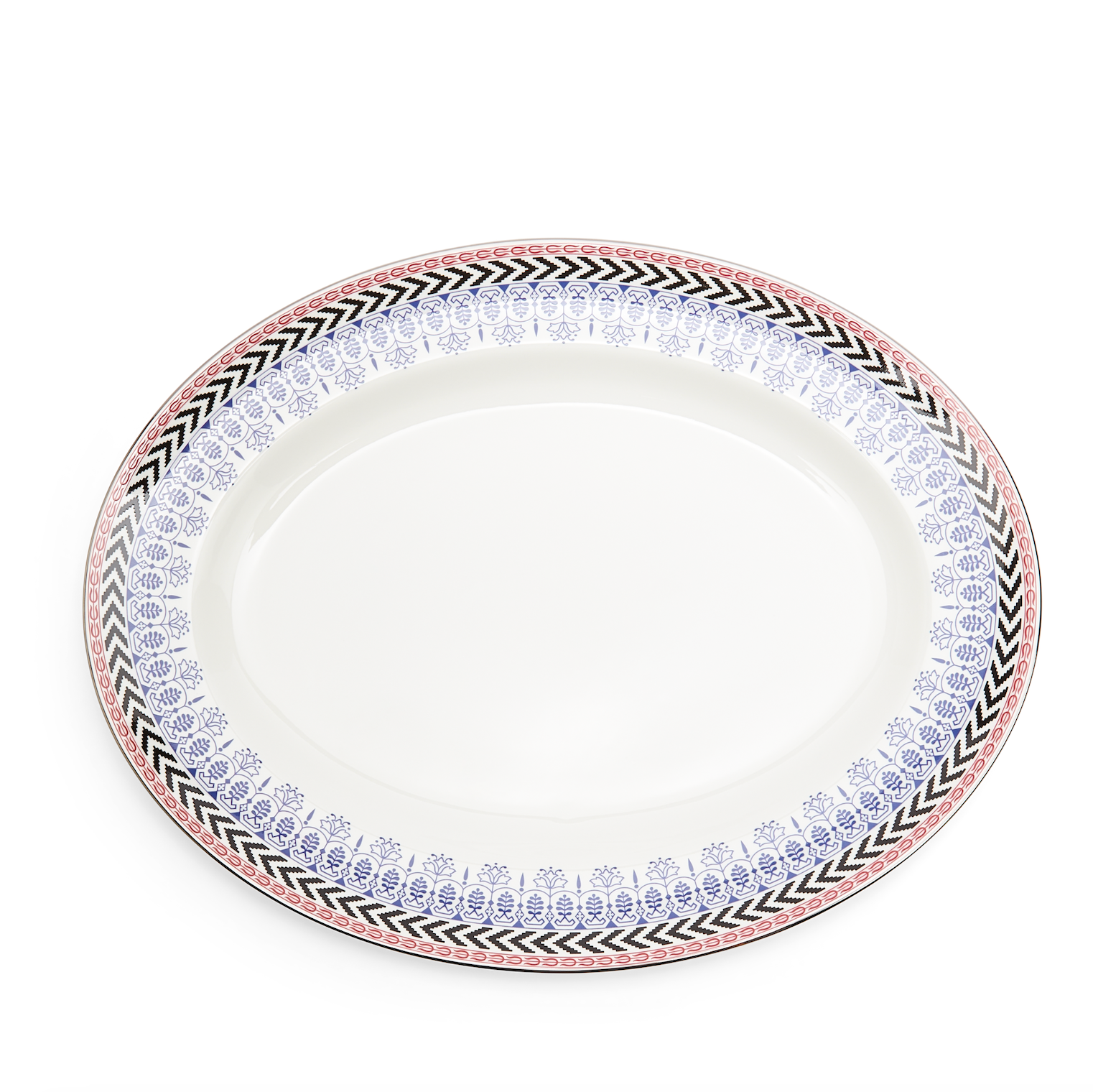 Festive Oval Platter 15.4in