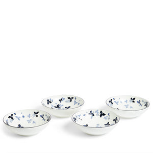 Wild Strawberry Inky Blue Dinnerware, Set of 15