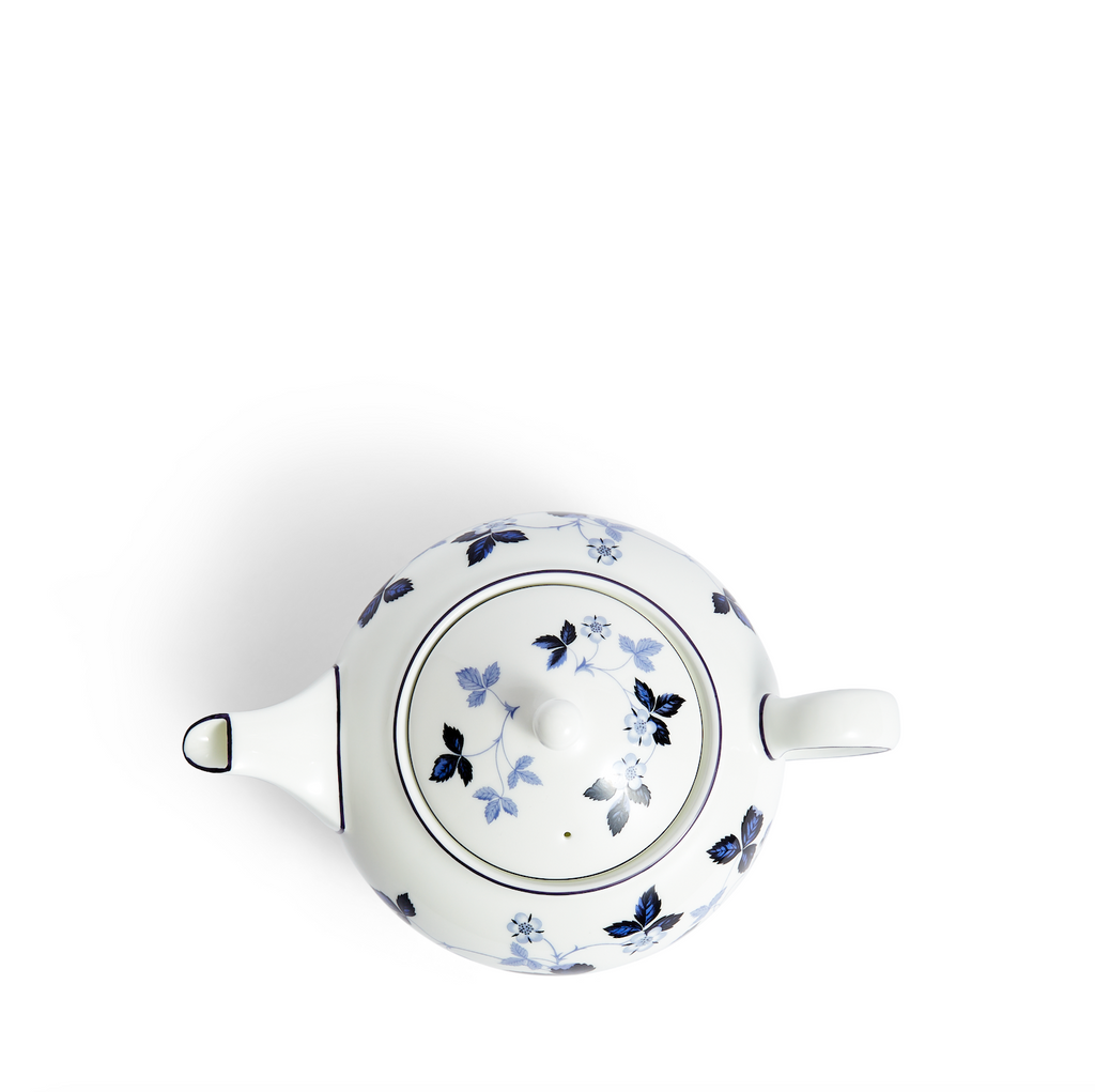 Wild Strawberry Inky Blue Teapot