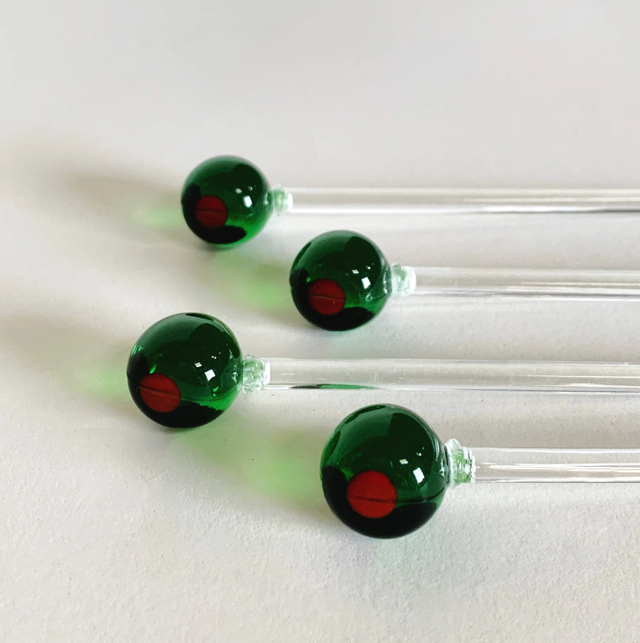 Acrylic Olive Picks | Set of 4