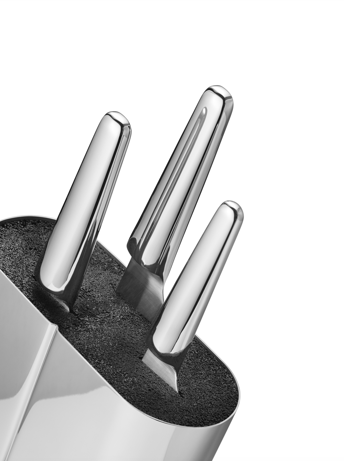 Alfredo Knife Stand, Stainless Steel, Mirror