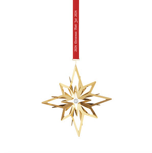 2024 Christmas Mobile Star 18 Kt Gold Plated