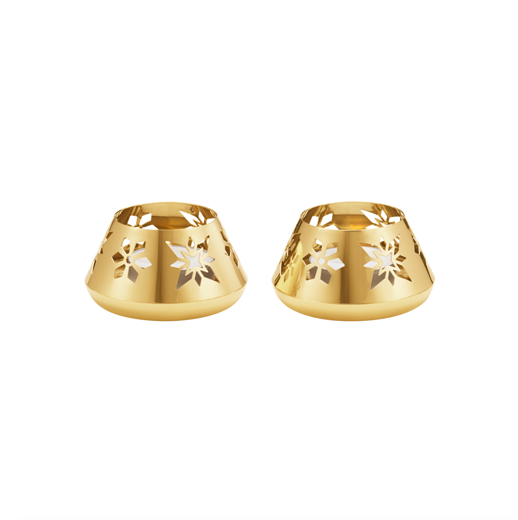 2024 Tea Light, Set of 2 18Kt Gold Plated