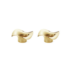 Cobra Tealight Sterling Silver Gold Plated, Set of 2