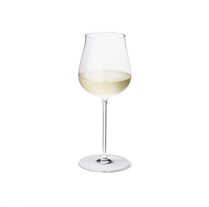 Sky White Wine Glasses, Crystal, Set of 6