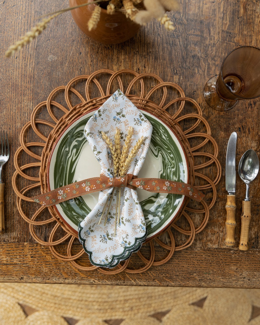 Rattan Placemat, Set of 4