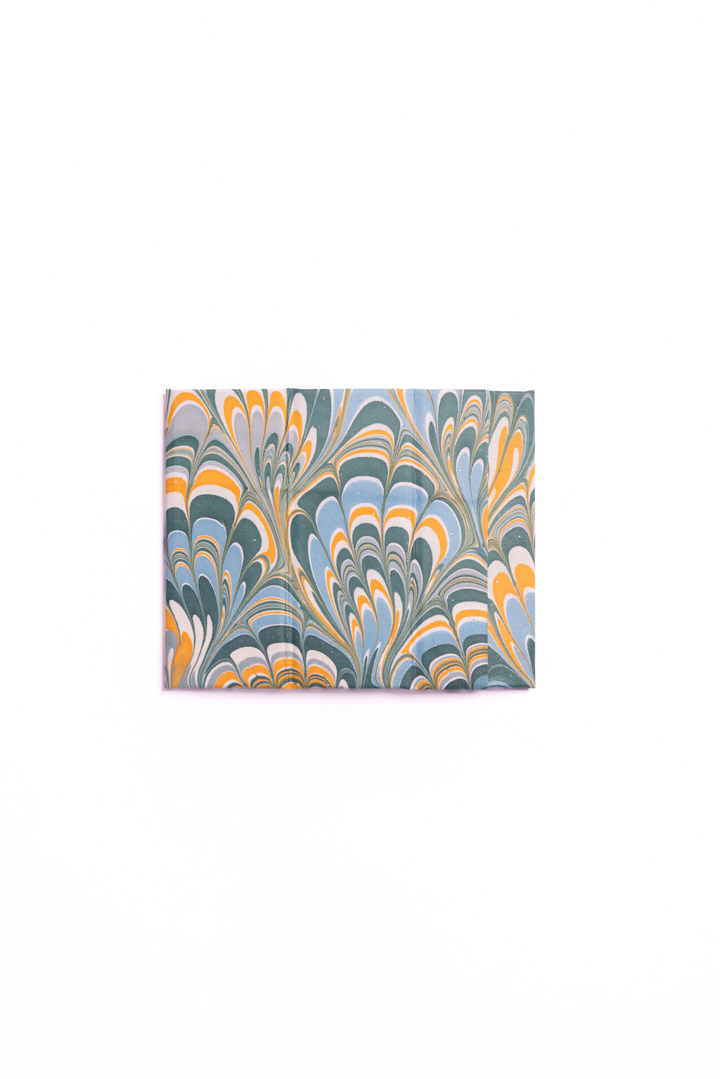 Hand-Marbled Pencil Holder Organizer in Blue Marbling