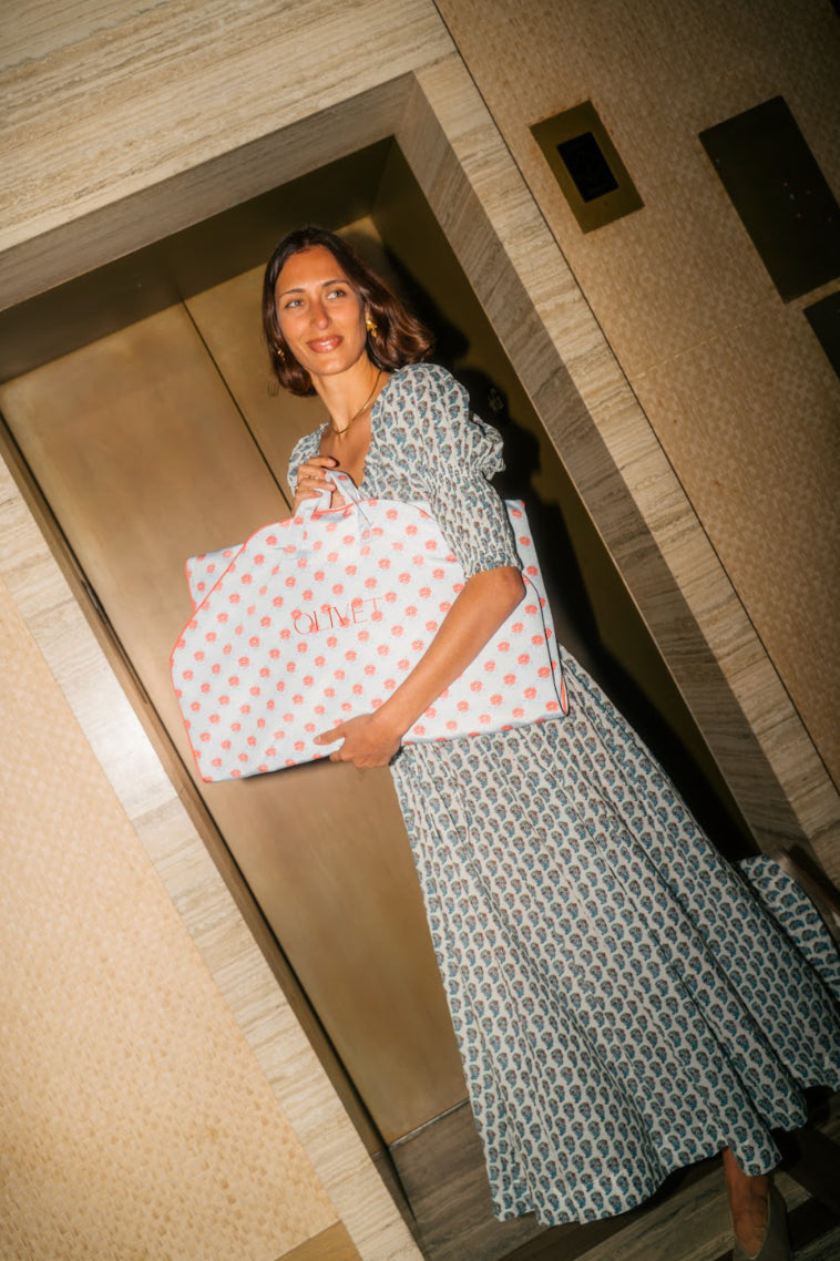 Classic Bag in Ditzy Blue Poppy