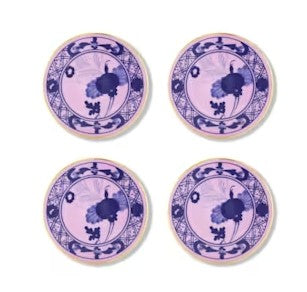 Oriente Italiano Azalea Coasters, Set of 4
