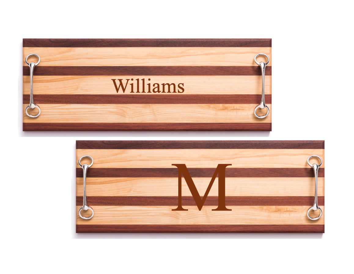 Equestrian Bit Double Handle Serving Board