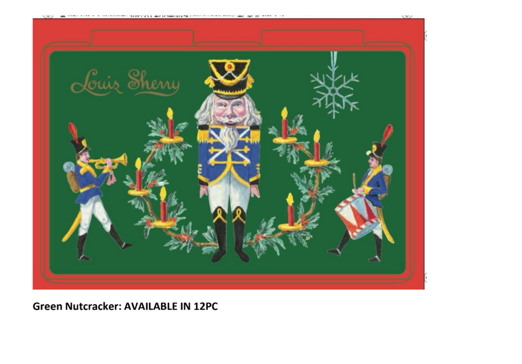 Green Nutcracker Louis Sherry 12-Piece Box of Chocolates